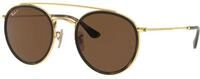 Ray - Ban Unisex Ray - Ban RB3647N 001/57 Sonnenbrillen Metall Gold Rund Polarisiert