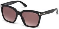 TOM FORD Damen TOM FORD FT0502 AMARRA 01T Sonnenbrillen Acetat Schwarz Bordeaux