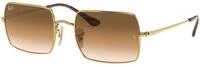 Ray - Ban Unisex Ray - Ban RB1969 RECTANGLE 914751 Sonnenbrillen Metall Gold Braun
