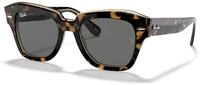 Ray - Ban Damen Ray - Ban RB2186 STATE STREET 1292B1 Sonnenbrillen Acetat Gold Grau