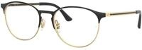 Ray - Ban Unisex Ray - Ban RX6375 3051 Optische Fassungen Metall Schwarz Transparent