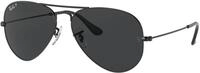 Ray - Ban Unisex Ray - Ban RB3025 AVIATOR 002/48 Sonnenbrillen Metall Schwarz Schwarz