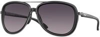 Oakley Damen Oakley OO4129 SPLIT TIME 412917 Sonnenbrillen Metall Schwarz Grau Rund