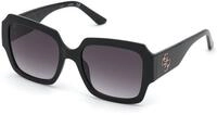 Guess Damen Guess GU7681 01B Sonnenbrillen Injiziert Schwarz Grau Quadratisch Normal