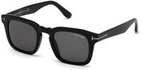 TOM FORD Herren TOM FORD FT0751-N DAX 01A Sonnenbrillen Acetat Schwarz Grau