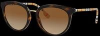 Burberry Damen Burberry BE4316 WILLOW 3854T5 Sonnenbrillen Nylon Braun Braun Pantos