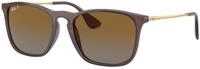 Ray - Ban Herren Ray - Ban RB4187 CHRIS 6593T5 Sonnenbrillen Injiziert Braun...