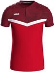 JAKO Polo Iconic, L, rot/weinrot