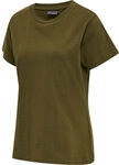 Hummel hmlRED BASIC T-SHIRT S/S WOMAN - DARK OLIVE - XS