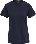 Hummel hmlRED BASIC T-SHIRT S/S WOMAN - MARINE - XS