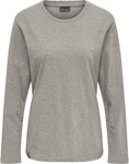 Hummel hmlRED BASIC T-SHIRT L/S WOMAN - GREY MELANGE - XS