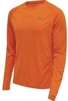 Hummel MEN CORE RUNNING T-SHIRT L/S - ORANGE TIGER - S