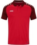 JAKO Polo Performance 44 Rot/Schwarz