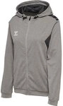 Hummel hmlAUTHENTIC PL ZIP HOODIE WOMAN - GREY MELANGE - XS