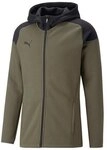 Puma Team Cup Casuals Hooded Jacke green moos S