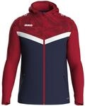 JAKO Kapuzenjacke Iconic , 34, marine/chili rot