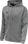 Hummel hmlCORE XK POLY ZIP HOOD SWEAT - GREY MELANGE - S