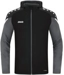JAKO Kapuzenjacke Performance 40 Schwarz/Anthra Light