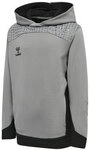 hmlLEAD POLY HOODIE KIDS - GREY MELANGE - 116