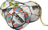 Derbystar Ballnetz Polyester, schwarz, f&uuml;r 5 B&auml;lle