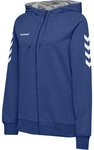 Hummel HMLGO COTTON ZIP HOODIE WOMAN - TRUE BLUE - XS