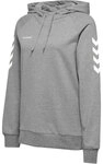 Hummel HMLGO COTTON HOODIE WOMAN - GREY MELANGE - M