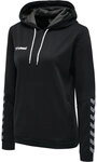Hummel hmlAUTHENTIC POLY HOODIE WOMAN - BLACK/WHITE - XL