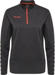 Hummel hmlAUTHENTIC HALF ZIP SWEATSHIRT WOMAN - ASPHALT - L