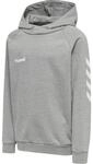 HMLGO KIDS COTTON HOODIE - GREY MELANGE - 140