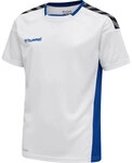 Hummel hmlAUTHENTIC KIDS POLY JERSEY S/S - WHITE/TRUE BLUE - 116