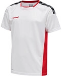 Hummel hmlAUTHENTIC KIDS POLY JERSEY S/S - WHITE/TRUE RED - 164