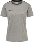 Hummel hmlAUTHENTIC POLY JERSEY WOMAN S/S - GREY MELANGE - L