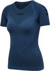 HUMMEL FIRST SEAMLESS JERSEY S/S WOMAN DARK DENIM XS-S