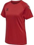 hmlLEAD S/S POLY JERSEY WOMEN - TRUE RED - XS