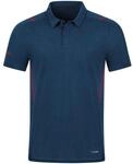 JAKO Polo Challenge 3XL Marine Meliert/Maroon