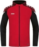 JAKO Kapuzenjacke Performance 40 Rot/Schwarz