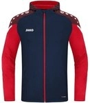JAKO Kapuzenjacke Performance 128 Marine/Rot