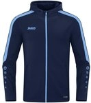Jako Kapuzenjacke Power marine/skyblue 128