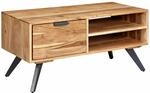 Couchtisch 95x45x45 cm Akazie Wohnzimmertisch Massivholz Rechteckig