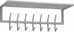 Wandgarderobe Metall Silber 74,5x39x19,5 cm Flurgarderobe mit Ablage