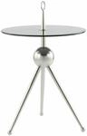 Beistelltisch Ontario 325 Silber / Klar