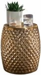 Beistelltisch 32x42x32 cm Aluminium Anstelltisch Gold Orientalisch Rund