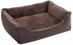 Waschbares Hundebett 90 cm Braun