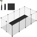 Kleintiergehege mit Bodenplatten 143 x 73 x 46 cm