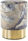 Hocker Gipsy 325 Hellblau / Gold