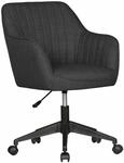 Schreibtischstuhl MIAMI Anthrazit Stoff Design Drehstuhl mit Lehne 120 kg