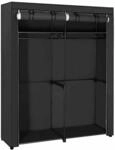 Stoffschrank mit 2 Kleiderstangen