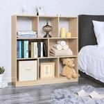 VASAGLE Eiche B&uuml;cherregal: Stilvolles Raumteiler Regal f&uuml;r Wohnzimmer,...