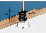 FESTOOL Fase-B&uuml;ndigfr&auml;ser HW S8 D24/0&deg; +45&deg;
