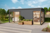 Lasita Maja 41274, Lasita Maja Domeo 3 Gartenhaus Blockhaus 44 mm 2-Raum, 509 x...